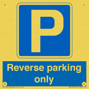 Reverse parking only